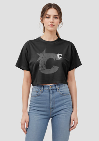 Double C Oversized Crop Top