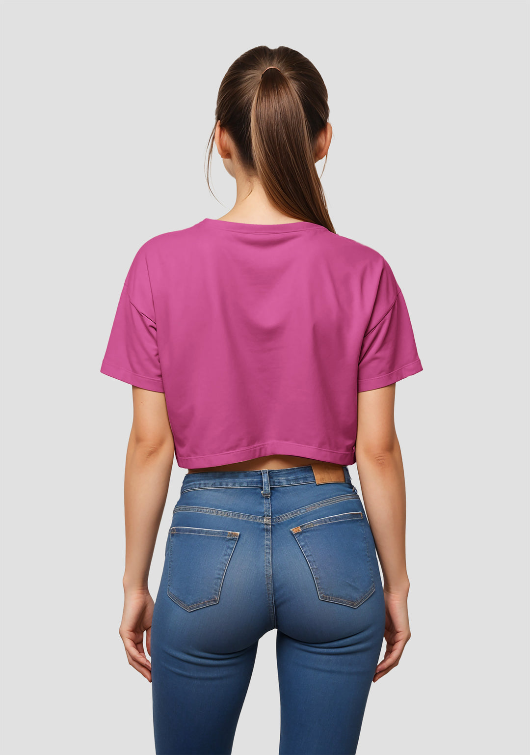 Nobody is in Control Oversized Crop Top