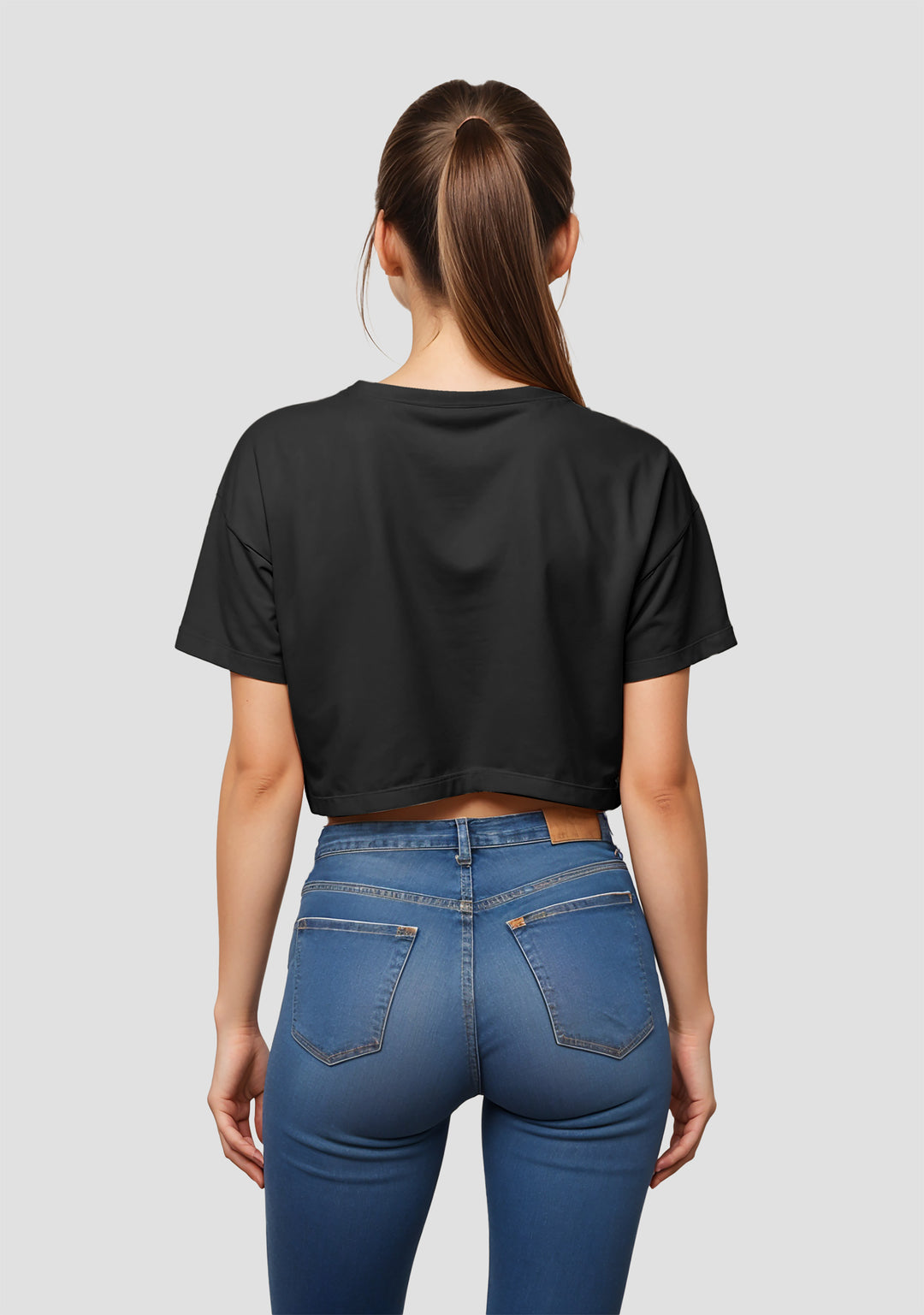 Nobody is in Control Oversized Crop Top