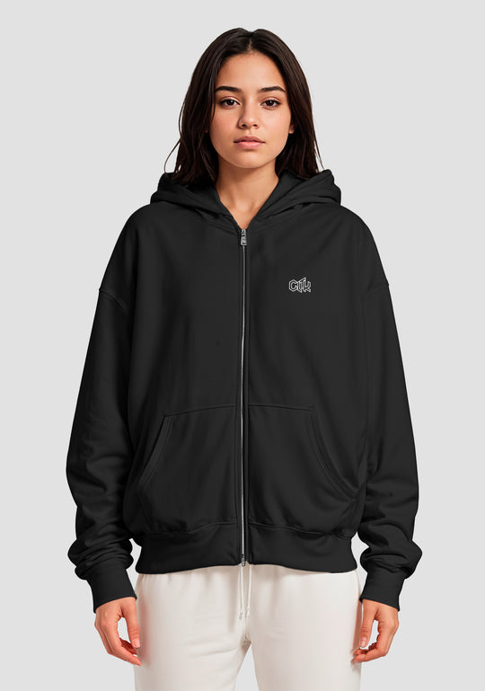 Break The Rules Oversized Zip Hoodie