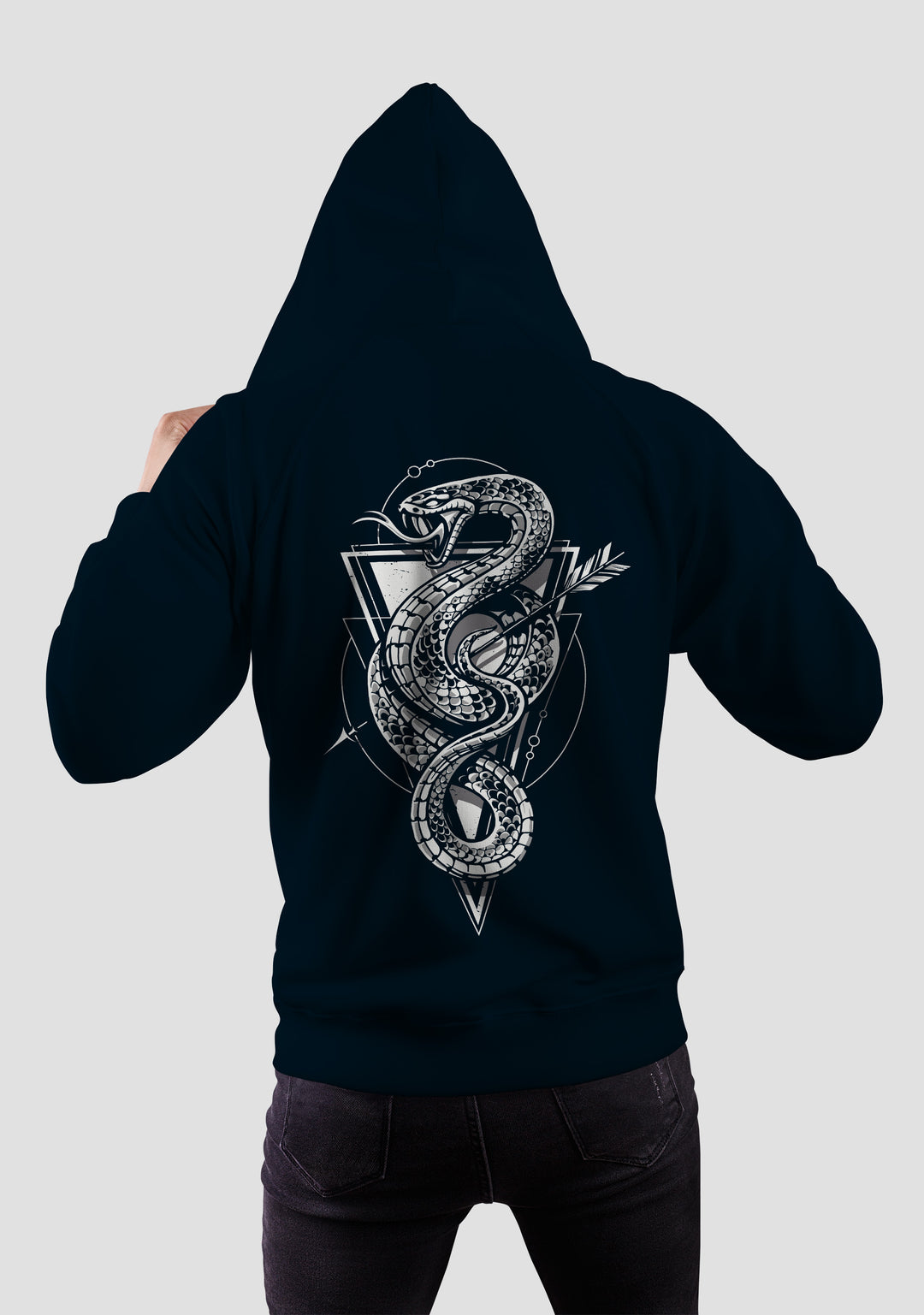 Snake Oversized Zip Hoodie